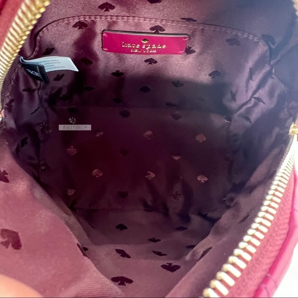 Kate Spade Natalia Burgundy Mini Convertible Leather Backpack - Picture 8 of 12